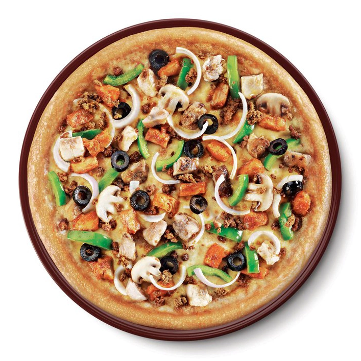 Supreme Pizza signature Italian-Indian fusion pizza in Edmonton